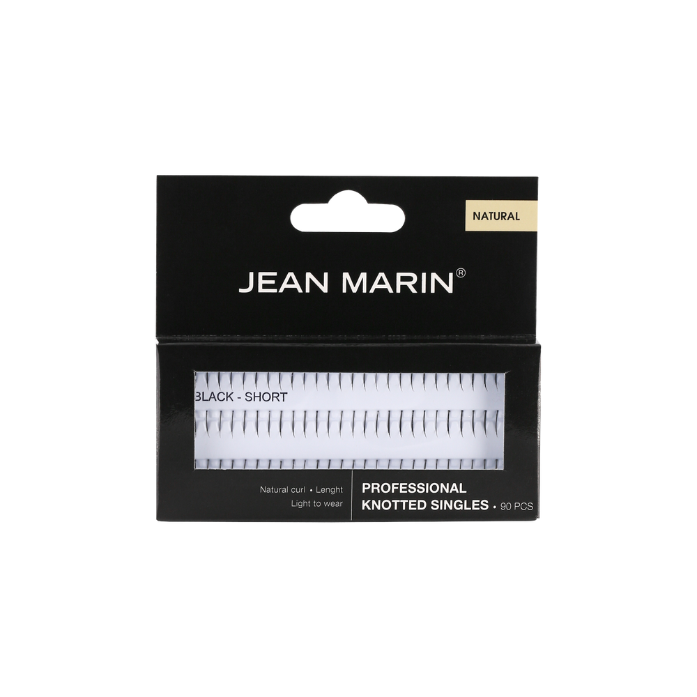 Jean Marin Künstliche Wimpern Knotted Singles Natural 90stück